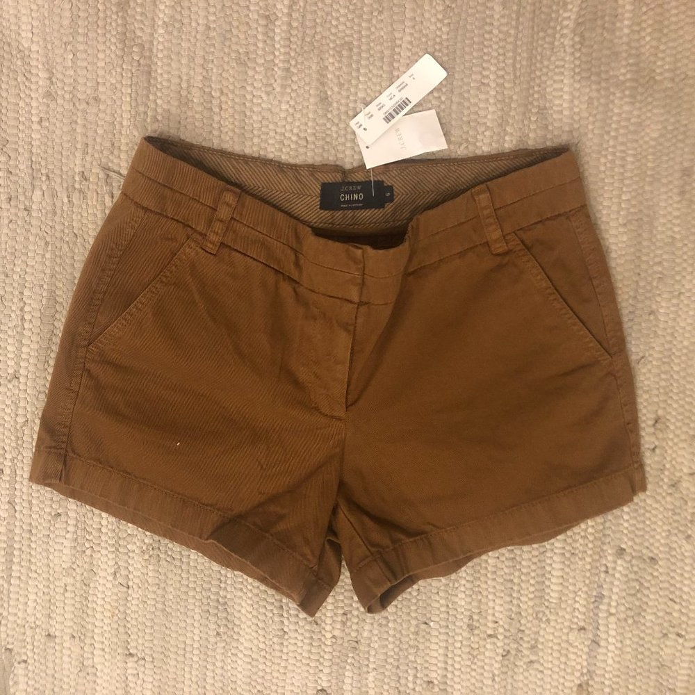 J. Crew Grey Chino Shorts 4" in seam Size 8